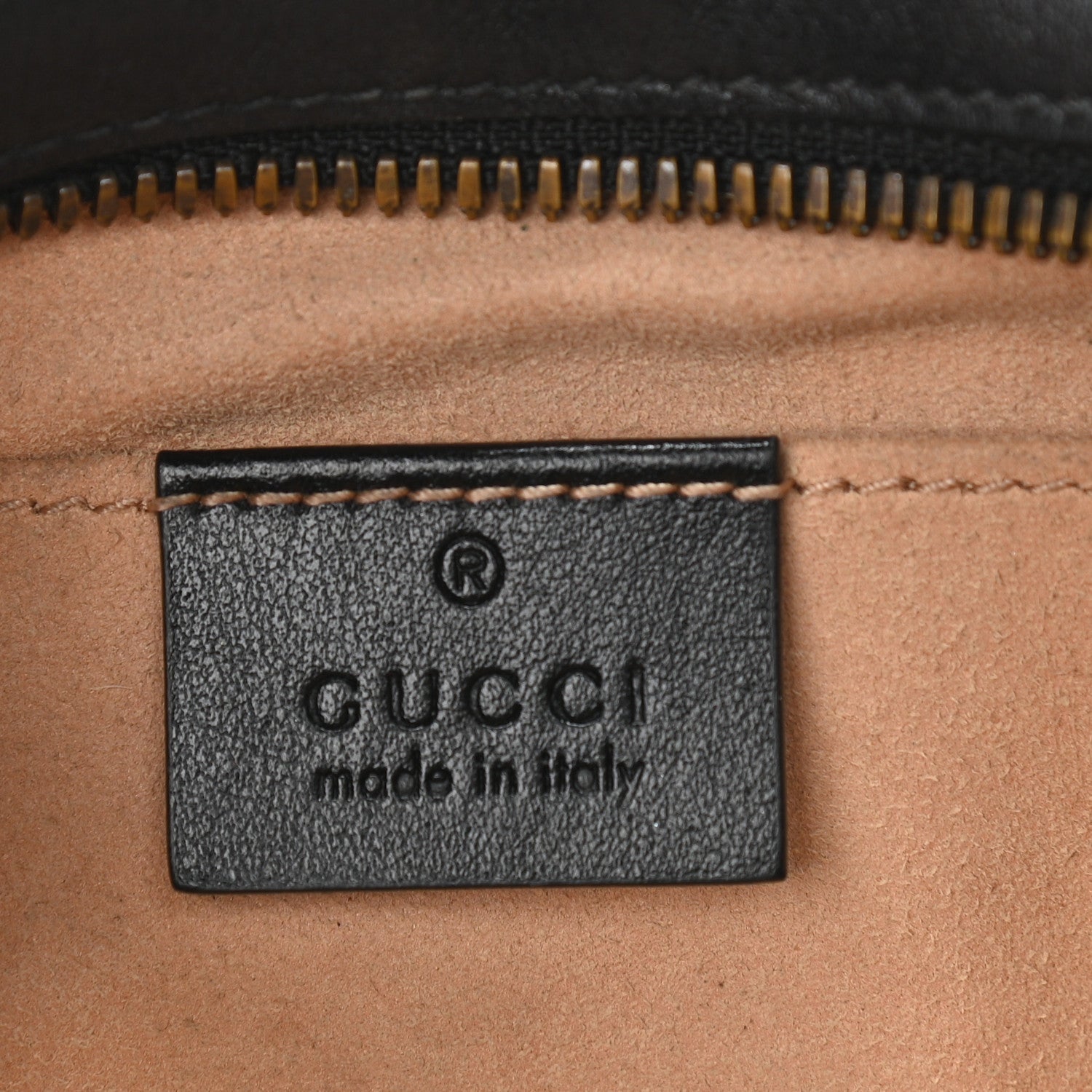 Gucci Calfskin Matelasse Small GG Marmont Chain Shoulder Bag Black 6 of 10