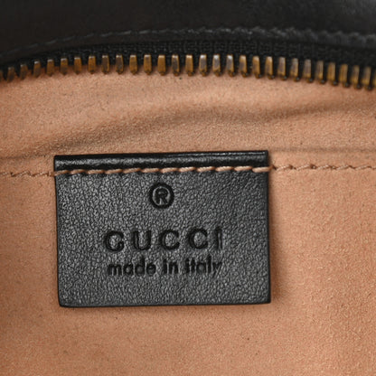 Gucci Calfskin Matelasse Small GG Marmont Chain Shoulder Bag Black 6 of 10