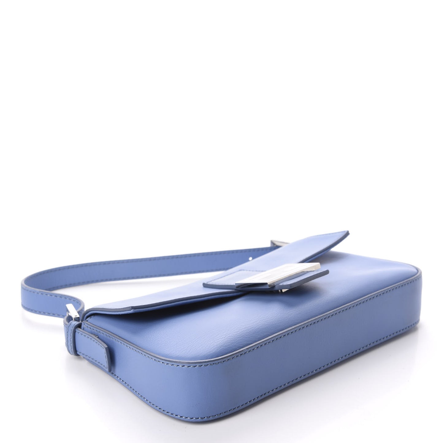 Vitello Enamel Interchangeable Strap Baguette Azzurro Nebula