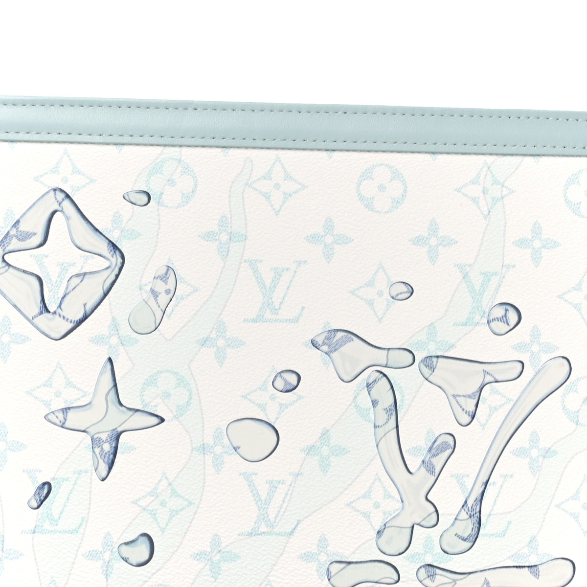 Monogram Aquagarden Pochette Voyage MM Crystal Blue