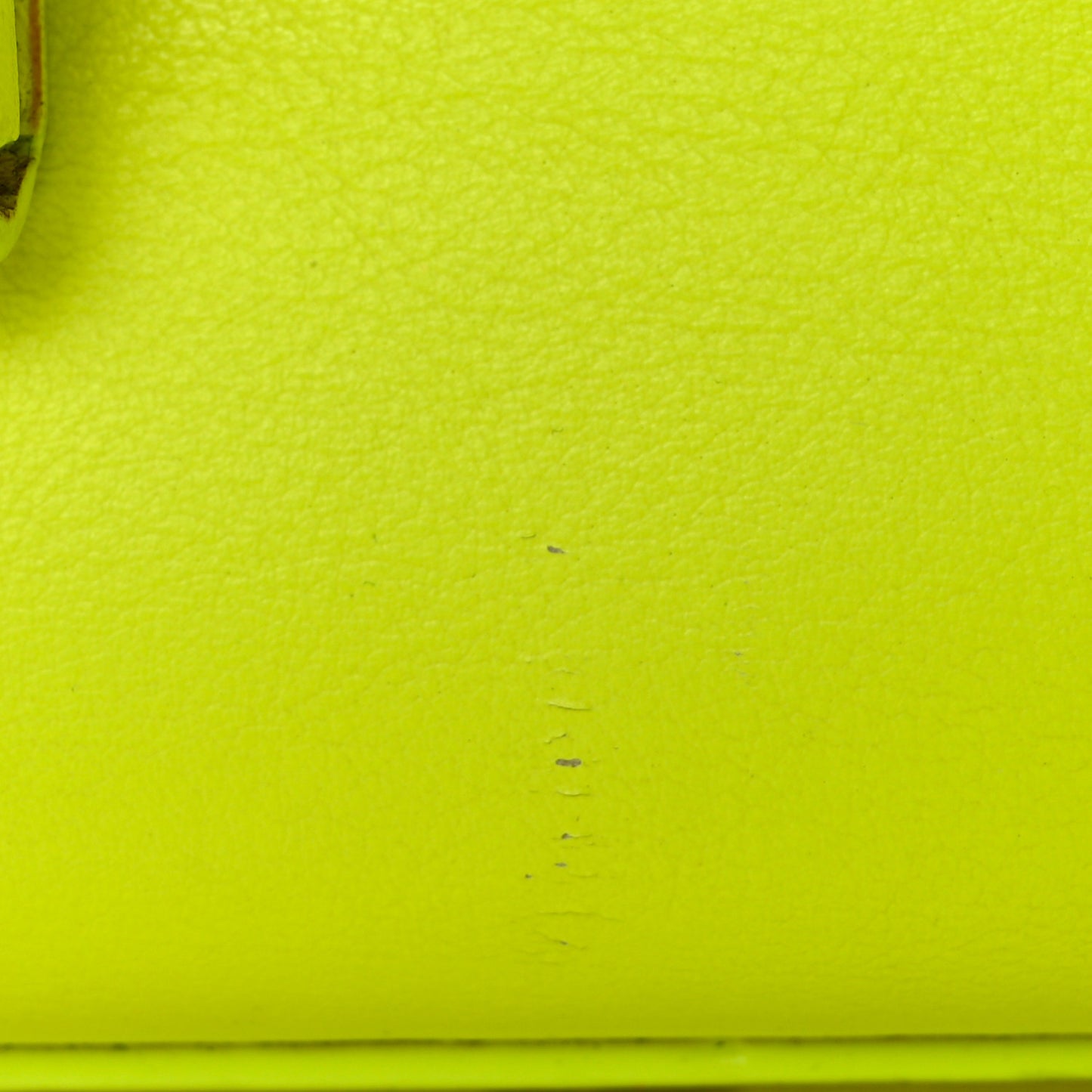 Calfskin Nano Sac De Jour Neon Yellow