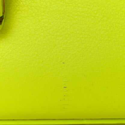 Saint Laurent Calfskin Nano Sac De Jour Neon Yellow 11 of 22