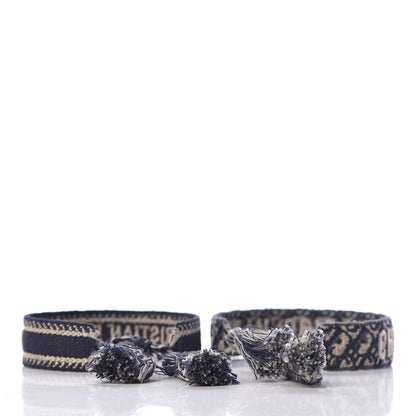 Christian Dior Woven Cotton J'Adior Friendship Bracelet Set Navy 3 of 5