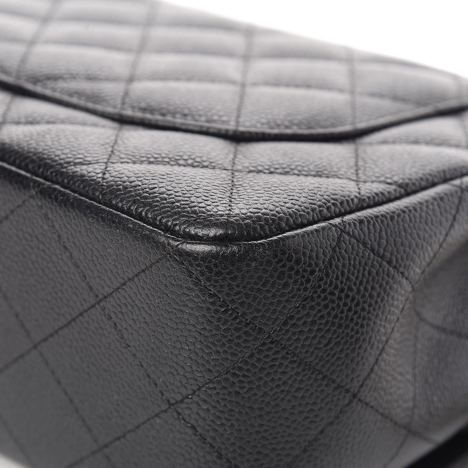 Chanel Caviar Quilted Jumbo Double Flap Black 16 of 17