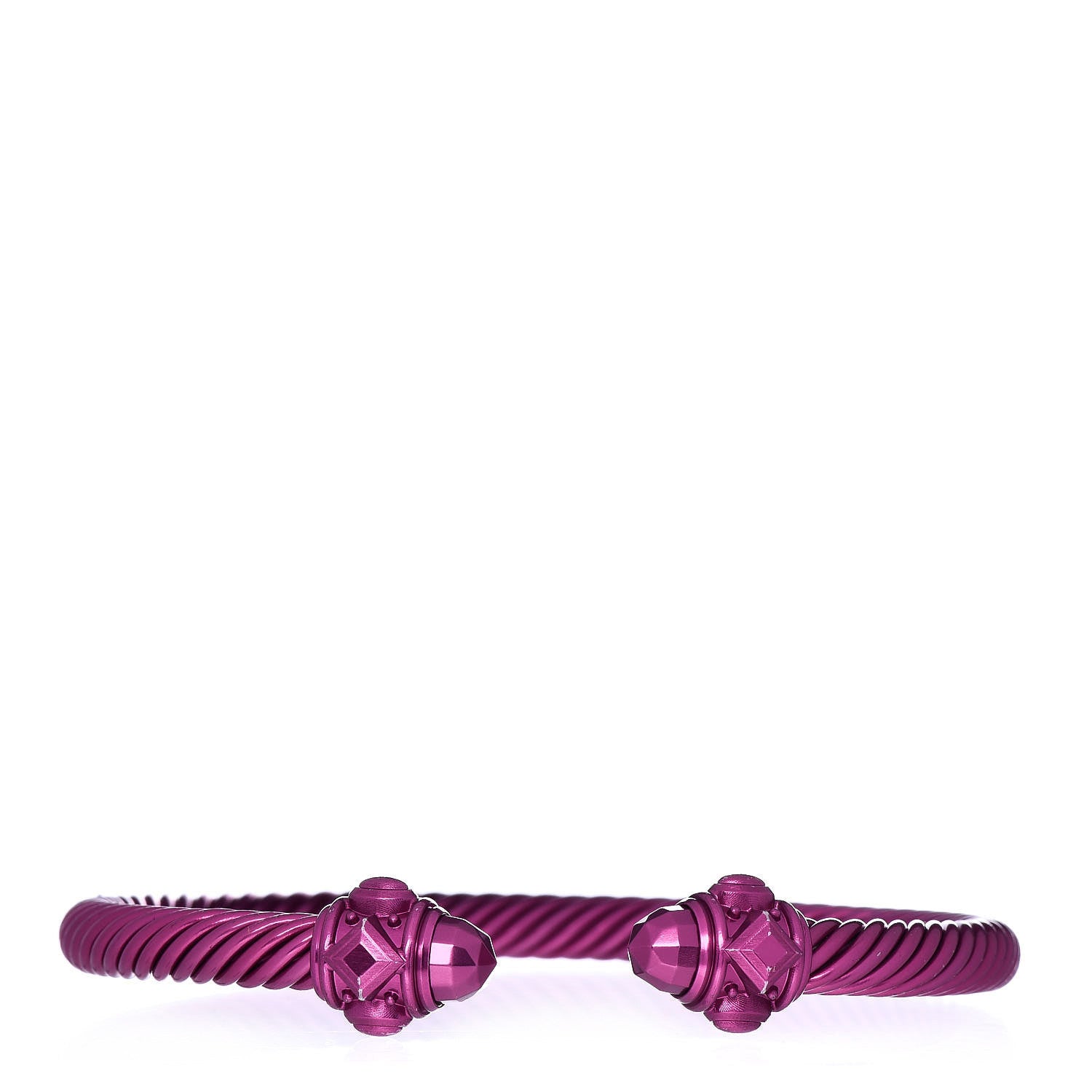 David Yurman Aluminum 5mm Renaissance Bracelet Dark Pink 1 of 5