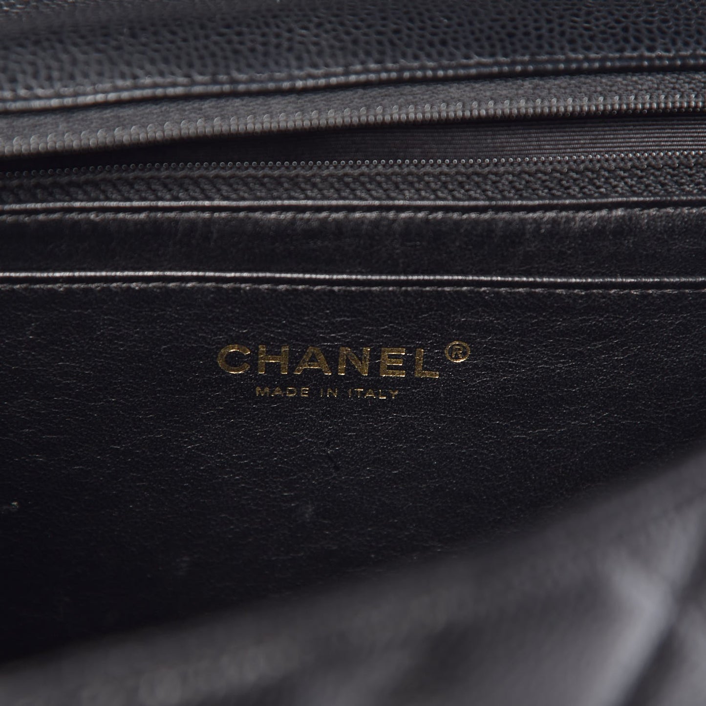 Caviar Quilted Jumbo Single Flap Black