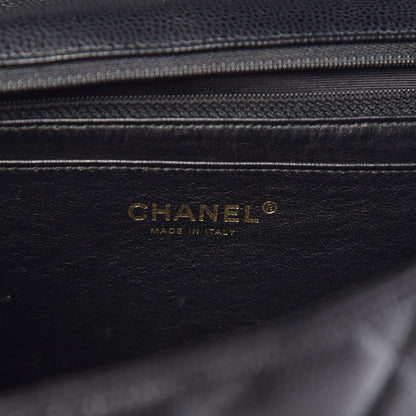 Chanel Caviar Quilted Jumbo Single Flap Black 6 of 8