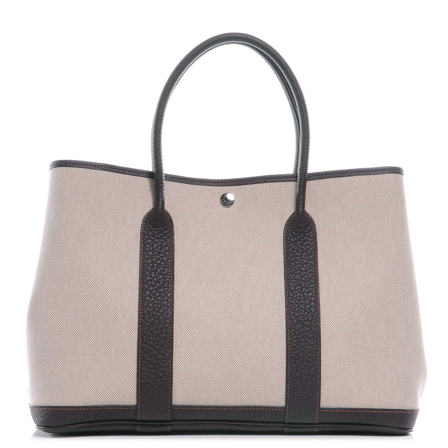 Toile Leather Garden Party MM Tote Ebene