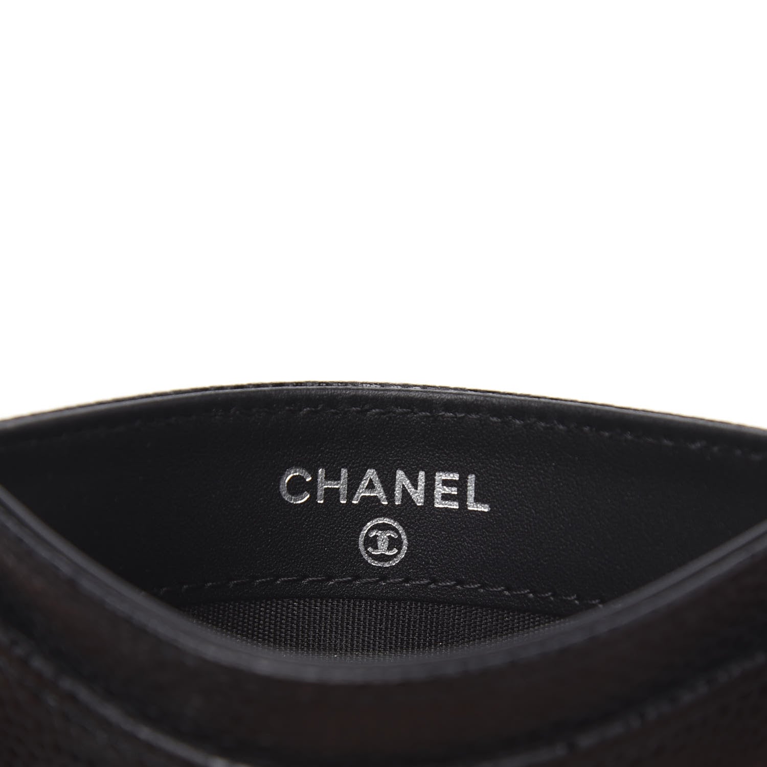 Chanel Caviar Timeless CC Card Holder Black 6 of 9