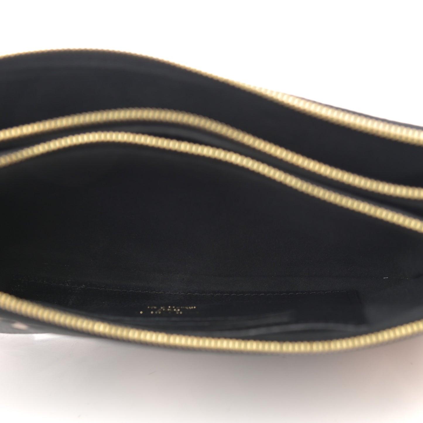 Empreinte Monogram Giant Double Zip Pochette Black Cream