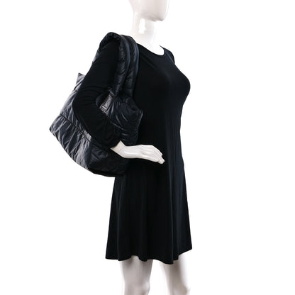 Chanel Lambskin Quilted Medium Coco Cocoon Reversible Tote Black 2 of 12