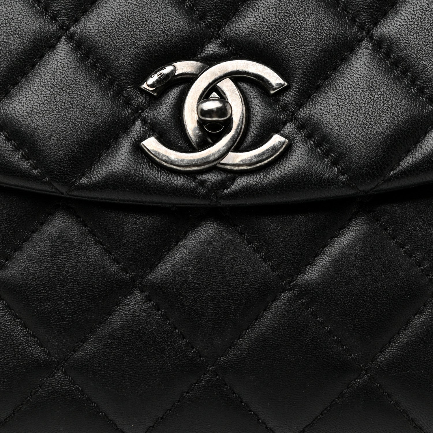 Chanel Lambskin Quilted Large Daily Supple Flap Black 9 of 20