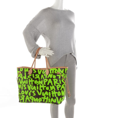Louis Vuitton Monogram Graffiti Neverfull GM Green 2 of 7
