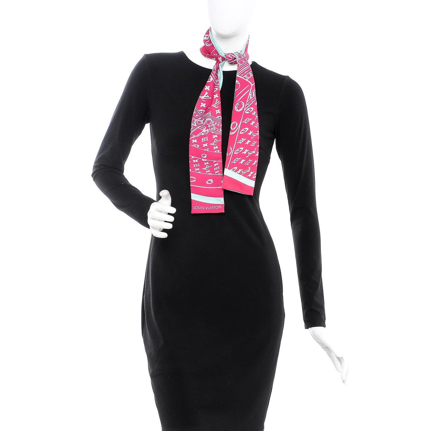 Silk Monogram Trunkit Bandeau Framboise