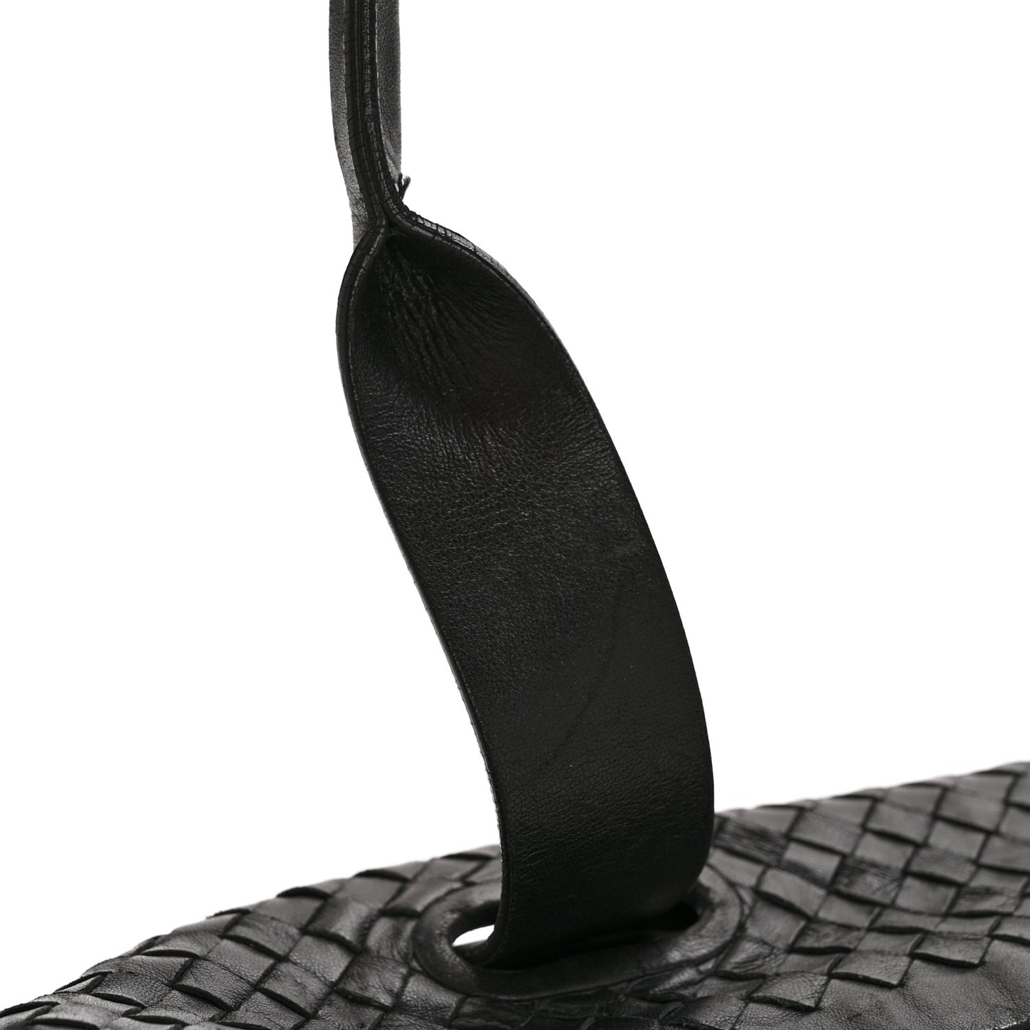 Nappa Intrecciato Satchel Black