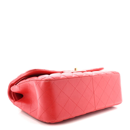 Chanel Lambskin Quilted Jumbo Double Flap Red 4 of 10