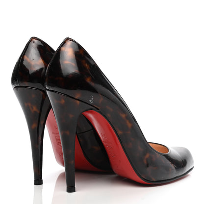 Christian Louboutin Patent Tortoiseshell Decollete 868 100 Pumps 38 Tartaruga 4 of 9