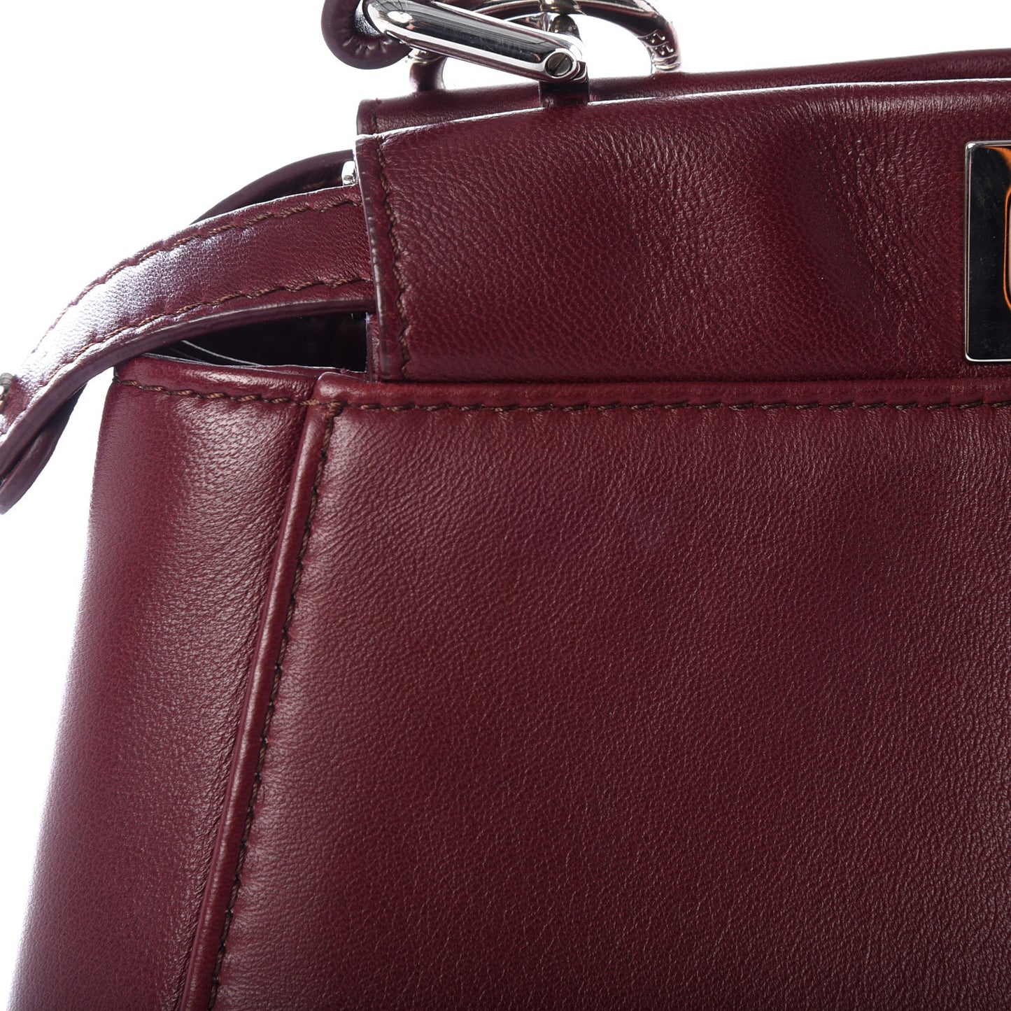 Nappa Mini Peekaboo Iconic Satchel Bordeaux
