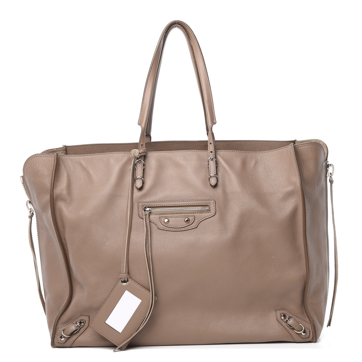 Balenciaga Veau Papier A4 Zip Around Tote Sable 1 of 13