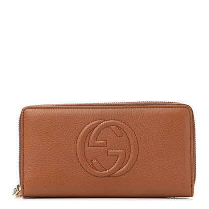 Gucci Cellarius Calfskin Soho Zip Around Wallet Dusty Blush 1 of 8
