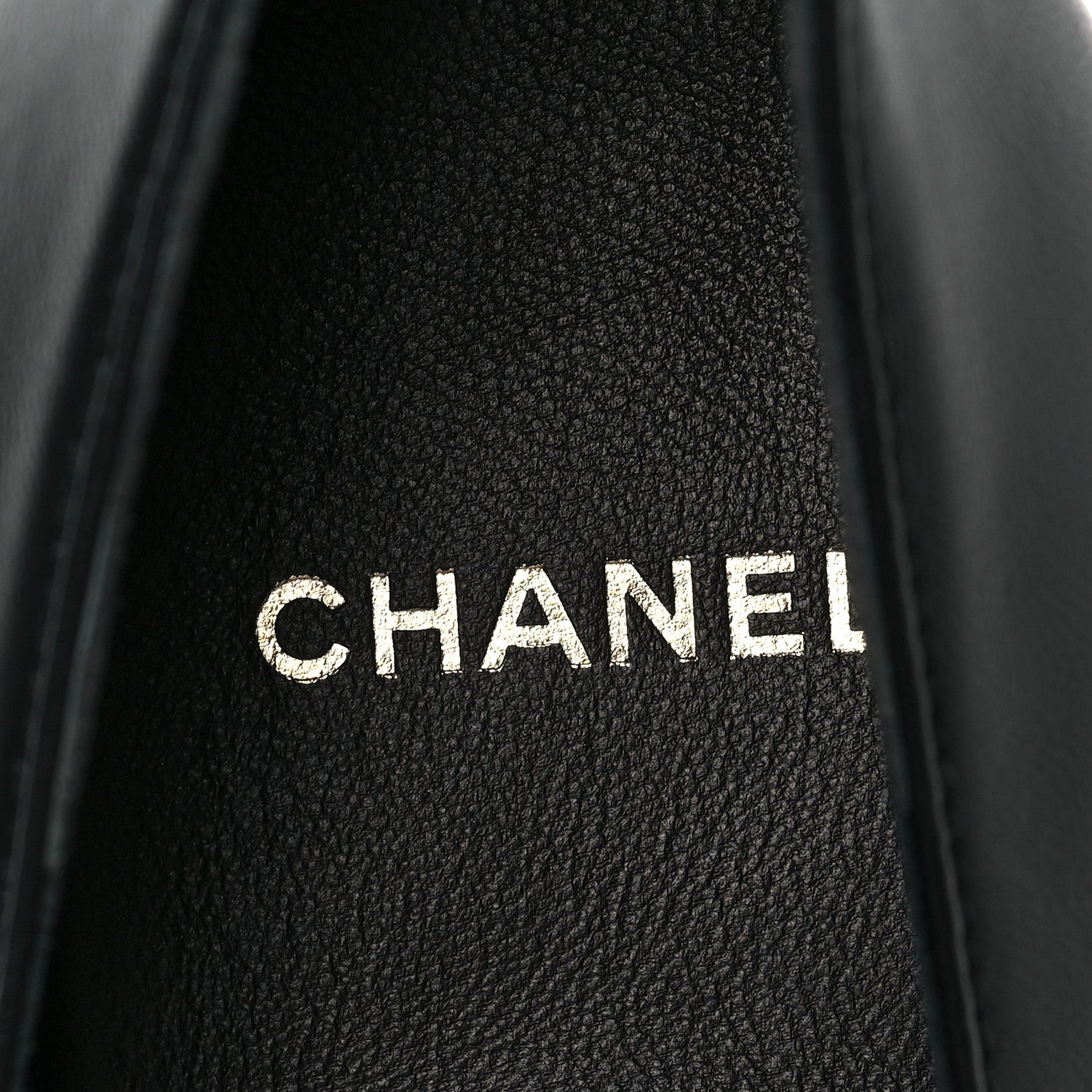 Chanel Lambskin Patent Cap Toe Pearl Pumps 41 Black 8 of 9