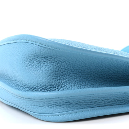 Hermes Taurillon Clemence Evelyne III PM Bleu Du Nord 10 of 10