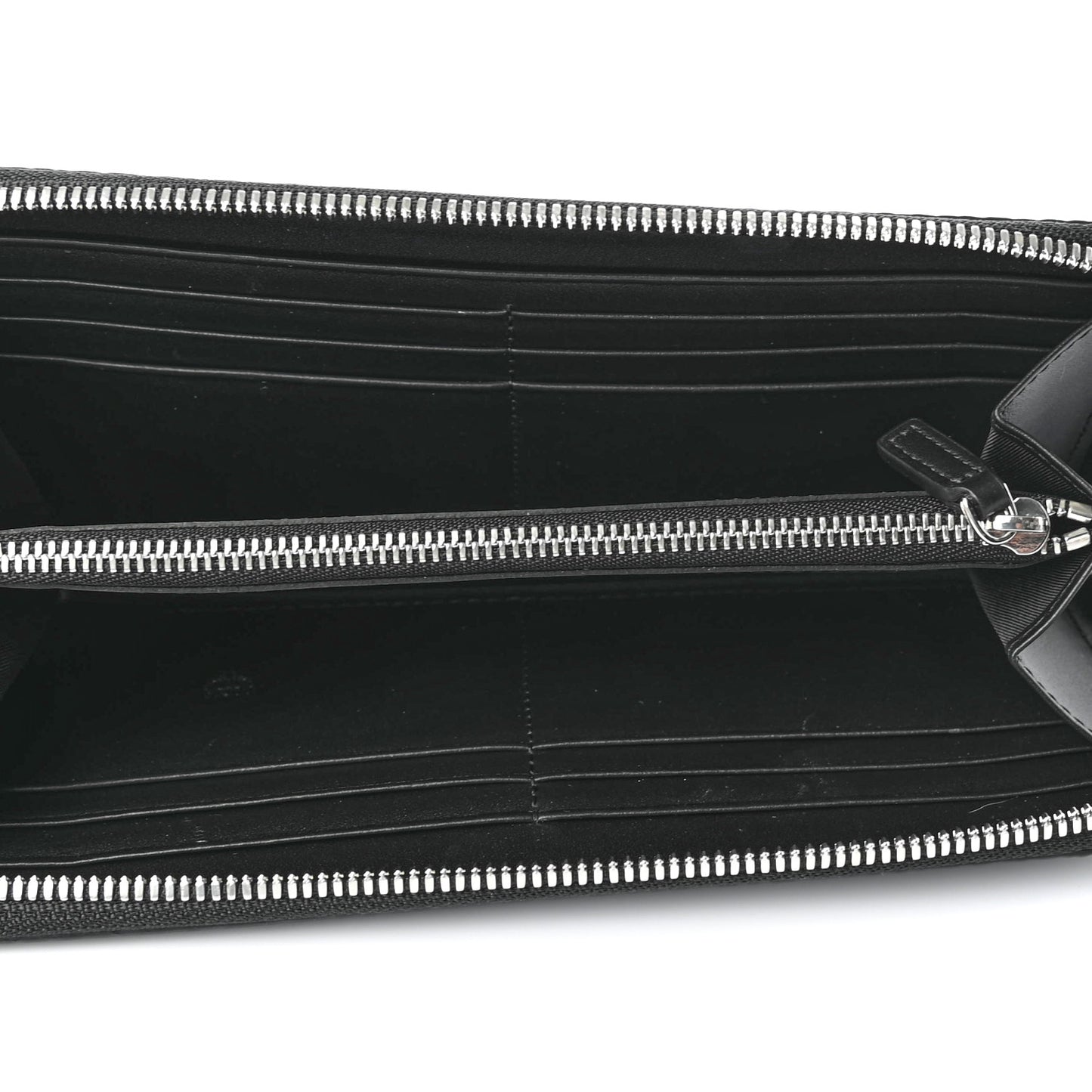 Visetos Large Zip Around Wallet Black