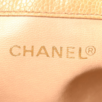 Chanel Caviar CC Drawstring Shoulder Bag Beige 7 of 11