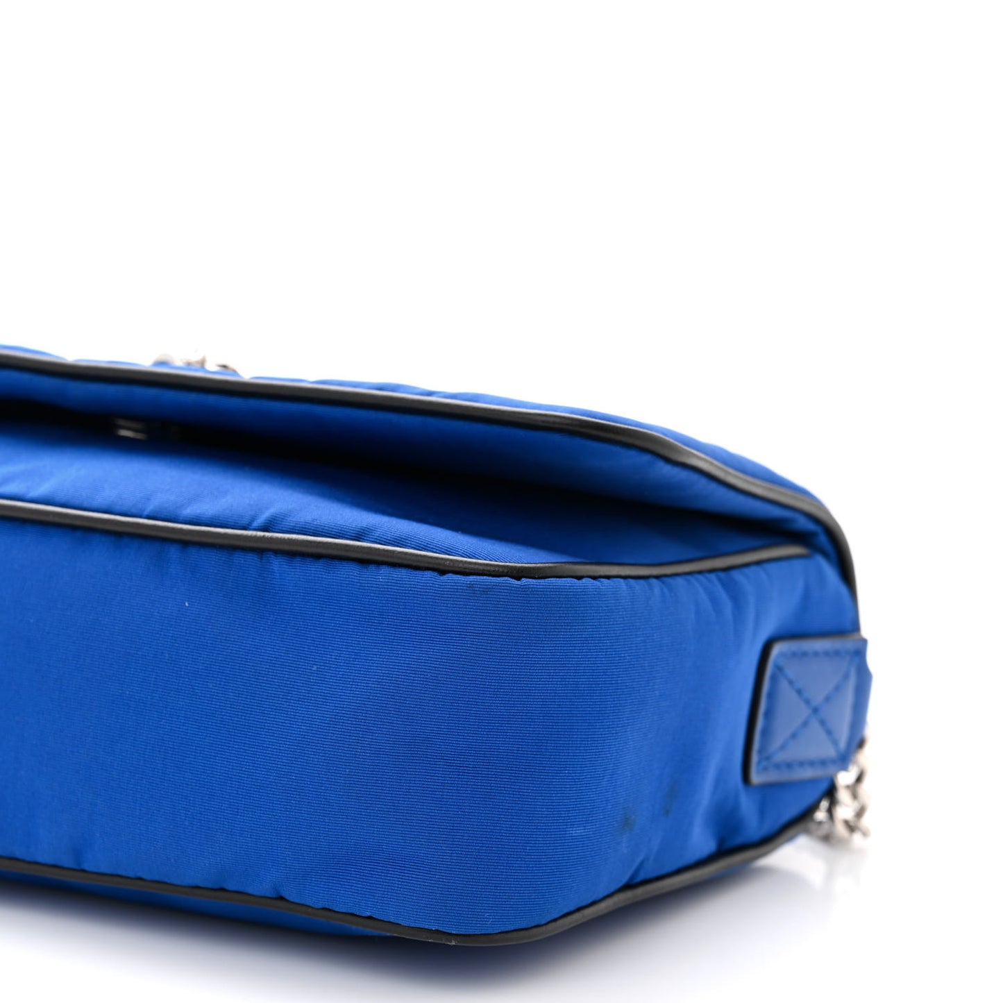 Nylon Skull Camera Crossbody Bag Royal Blue
