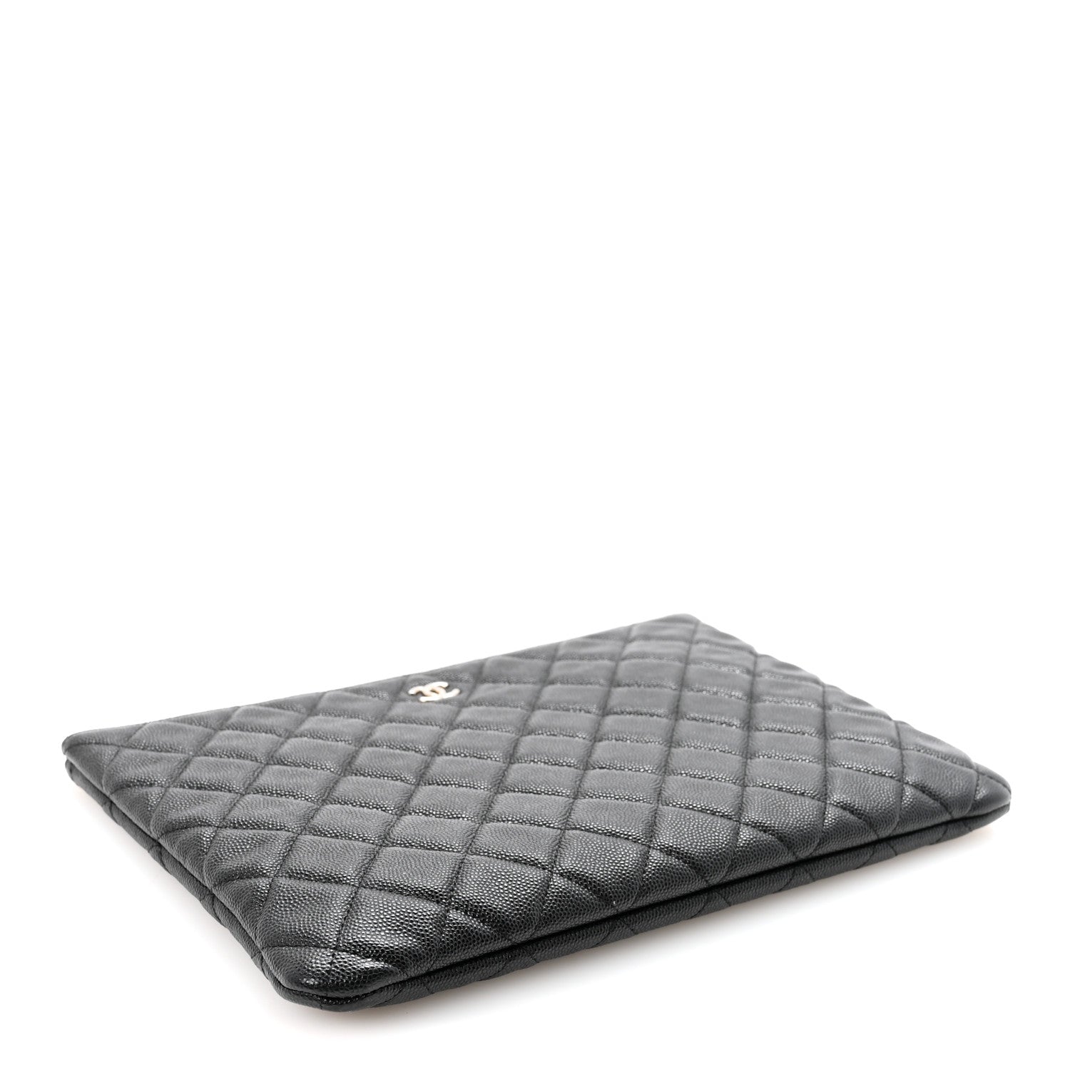 Chanel Caviar Quilted Medium Cosmetic Case Black 4 of 8