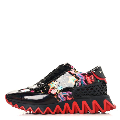 Christian Louboutin Patent Starlight Womens Loubishark Sneakers 39.5 Multicolor 1 of 9