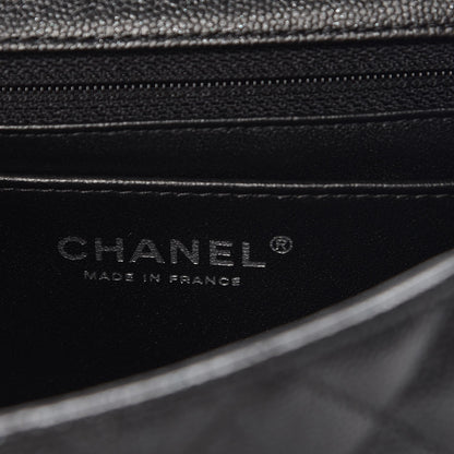 Chanel Iridescent Caviar Quilted Mini Rectangular Flap Black 6 of 8