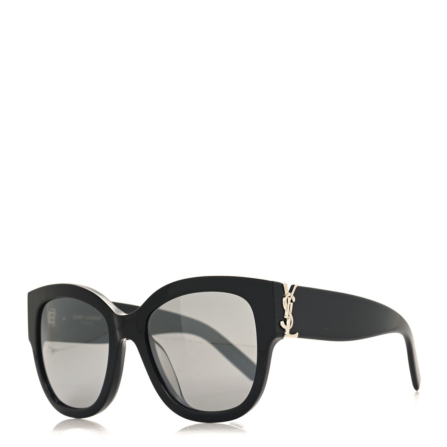 Saint Laurent Acetate Cateye Sunglasses SL M95 F Black 1 of 8