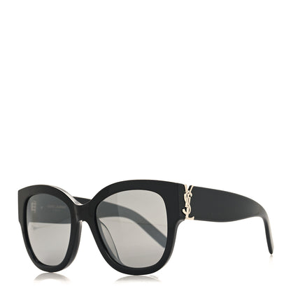 Saint Laurent Acetate Cateye Sunglasses SL M95 F Black 1 of 8