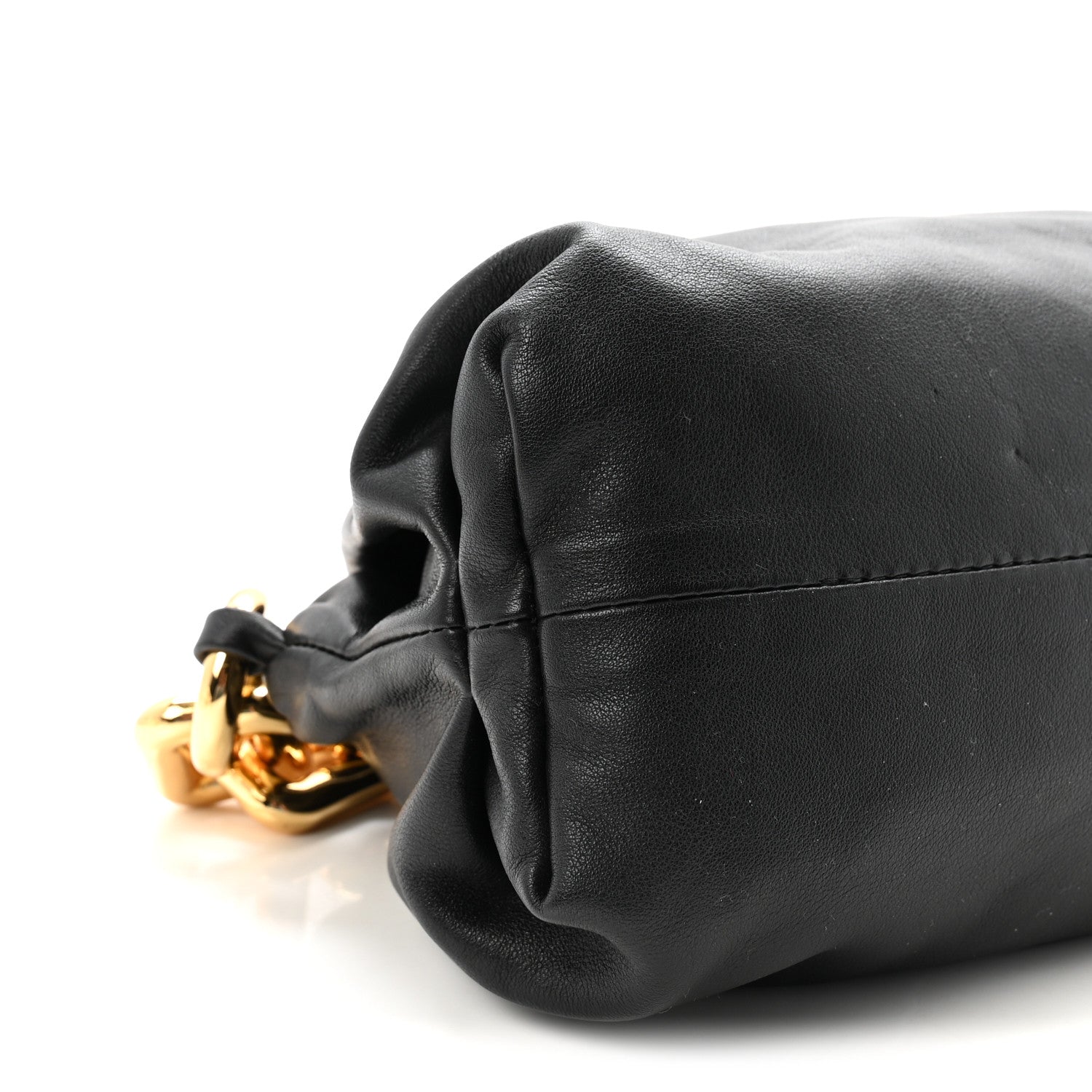 Bottega Veneta Calfskin The Pouch Chain Black 9 of 10