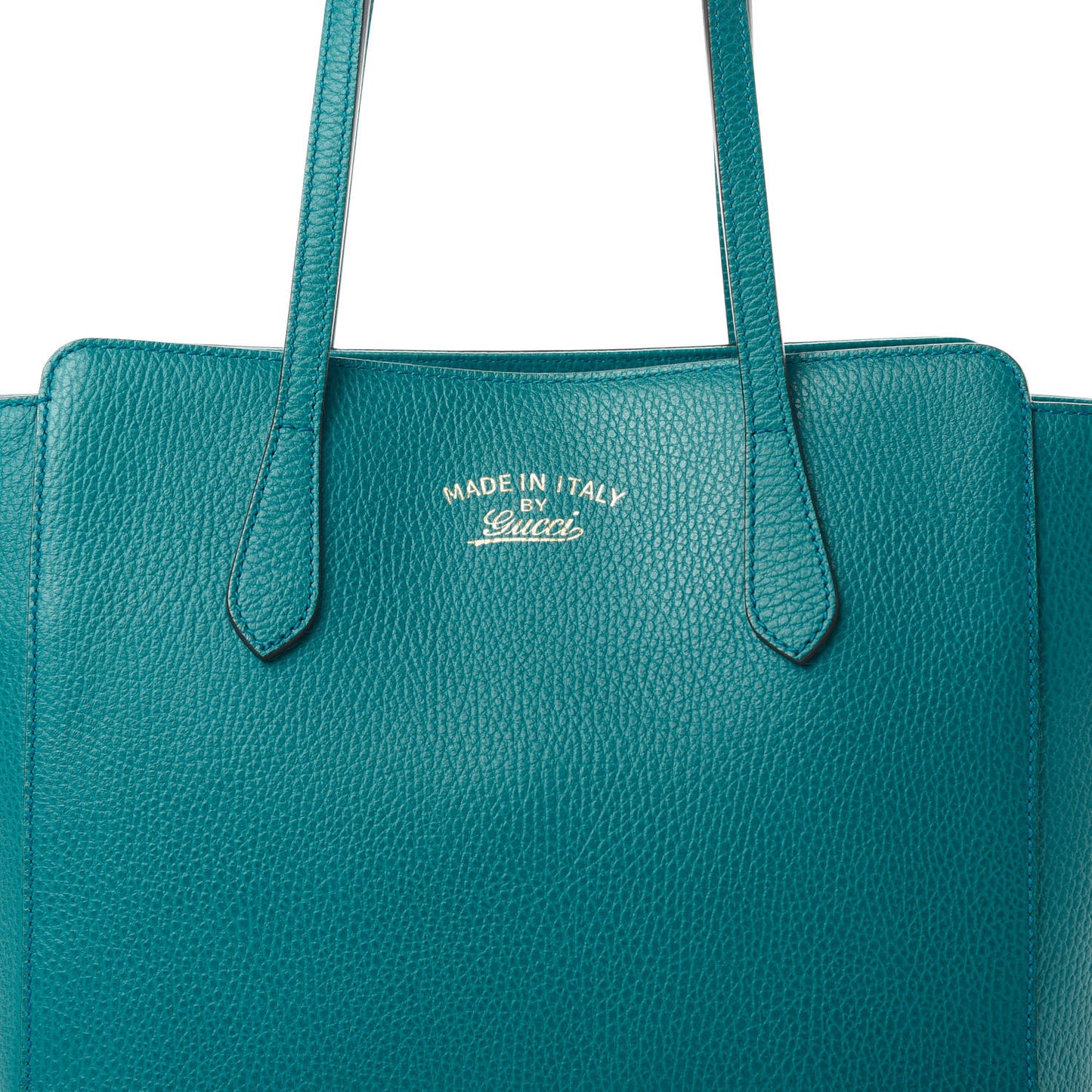 Dollar Calfskin Small Swing Tote Deep Cobalt