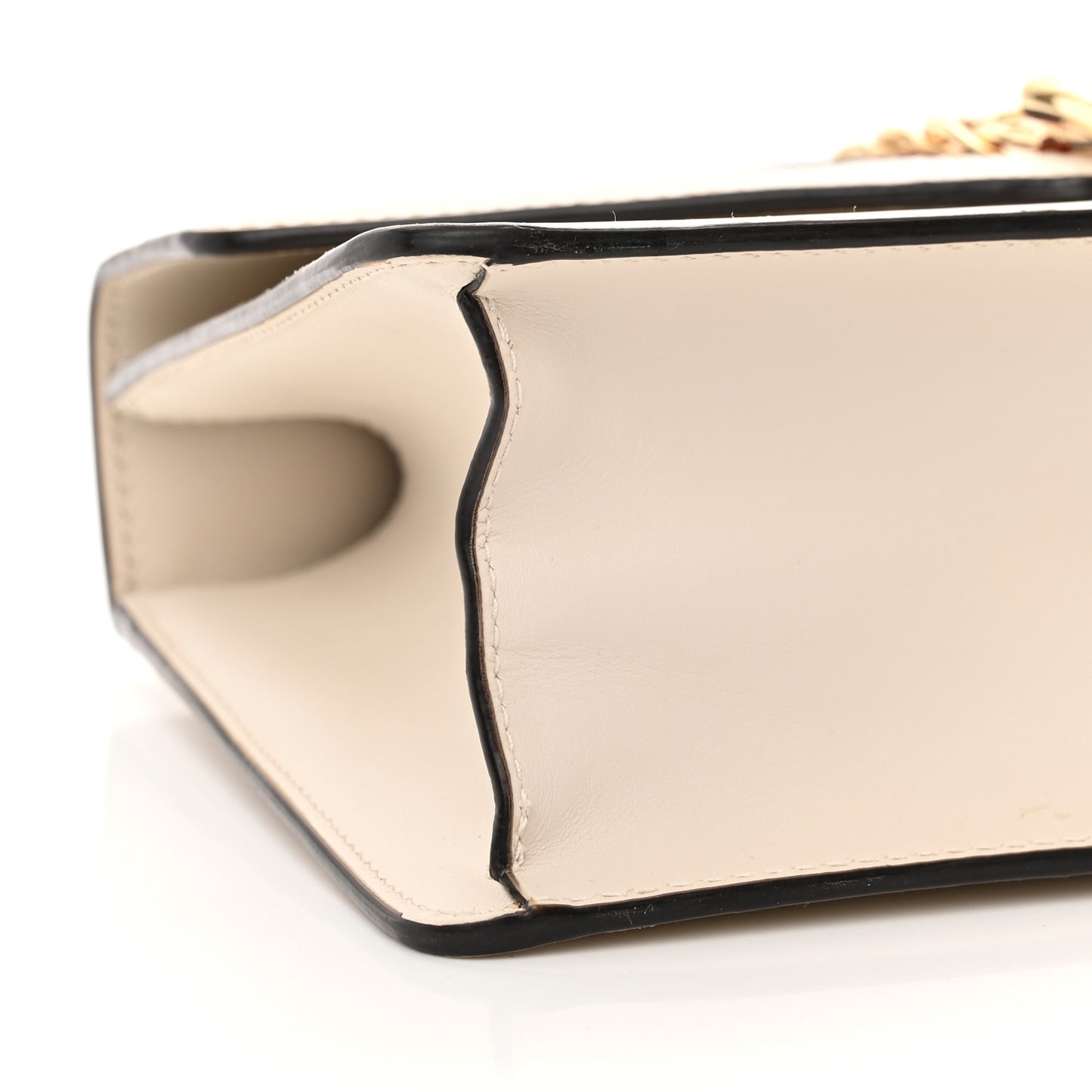 Calfskin Small Sylvie Shoulder Bag Off White