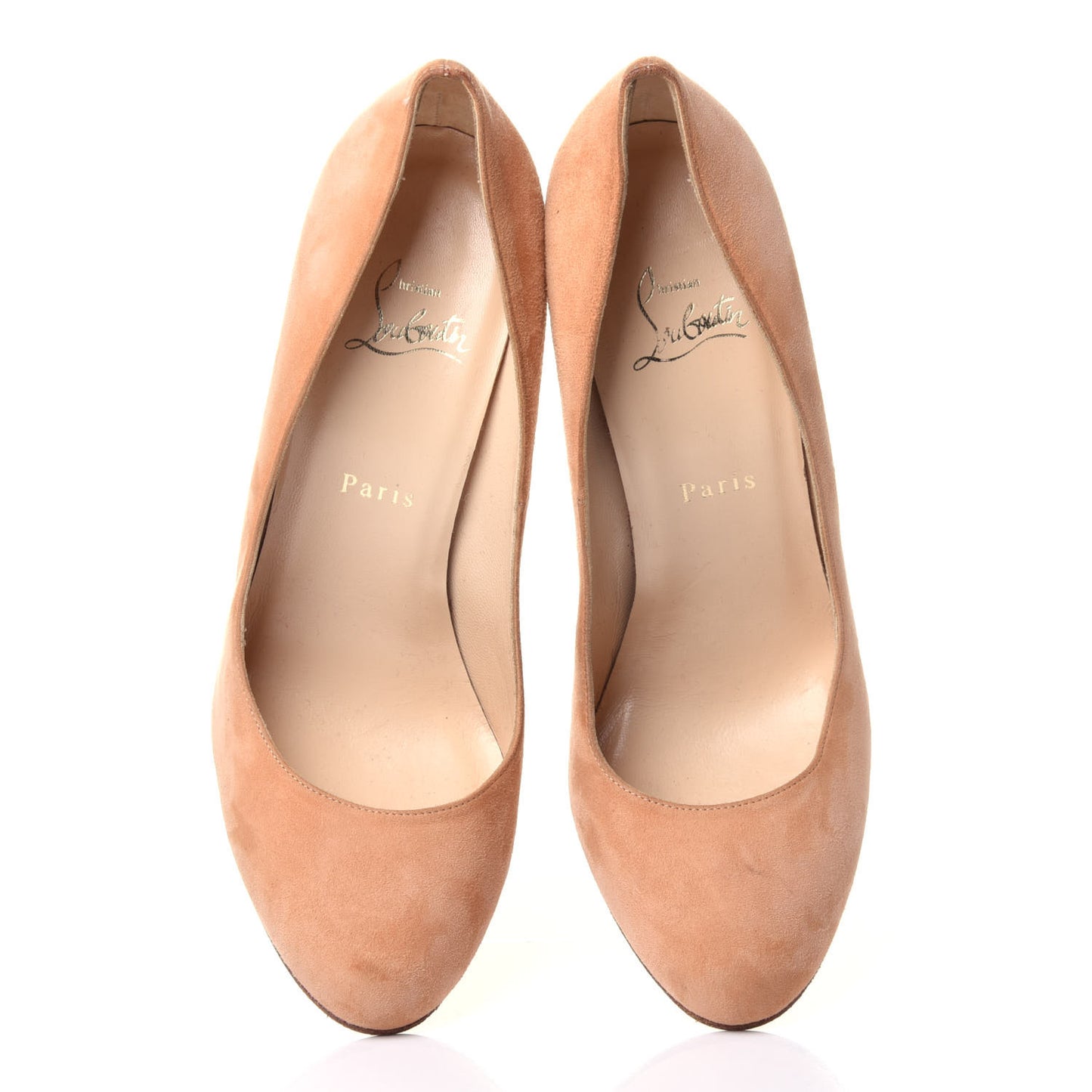 Veau Velours Ron Ron 100 Pumps 40 Camel