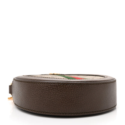 Gucci GG Supreme Monogram Web Mini Ophidia Round Shoulder Bag Brown 4 of 10