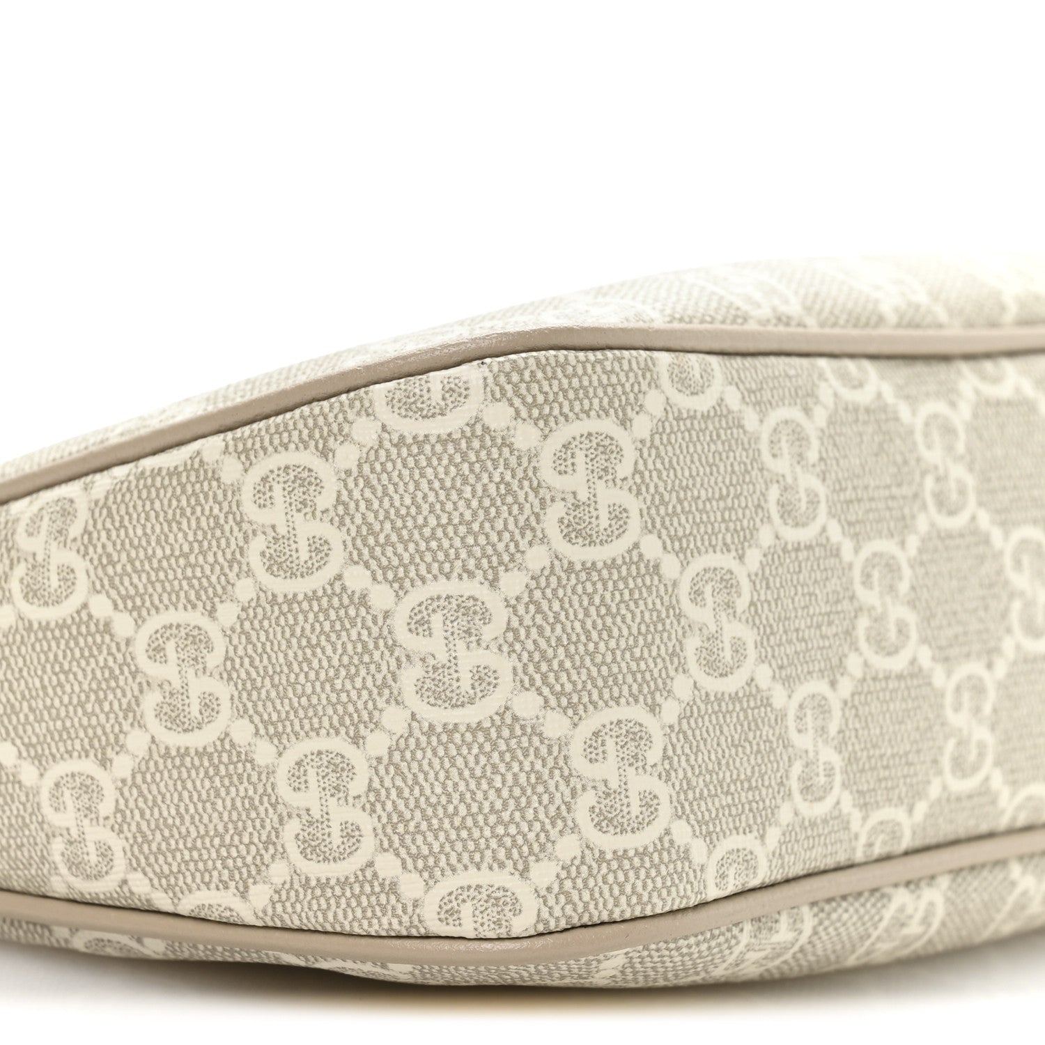 Gucci GG Supreme Monogram Textured Dollar Calfskin Small Ophidia Hobo Beige Mystic White Oatmeal 16 of 21