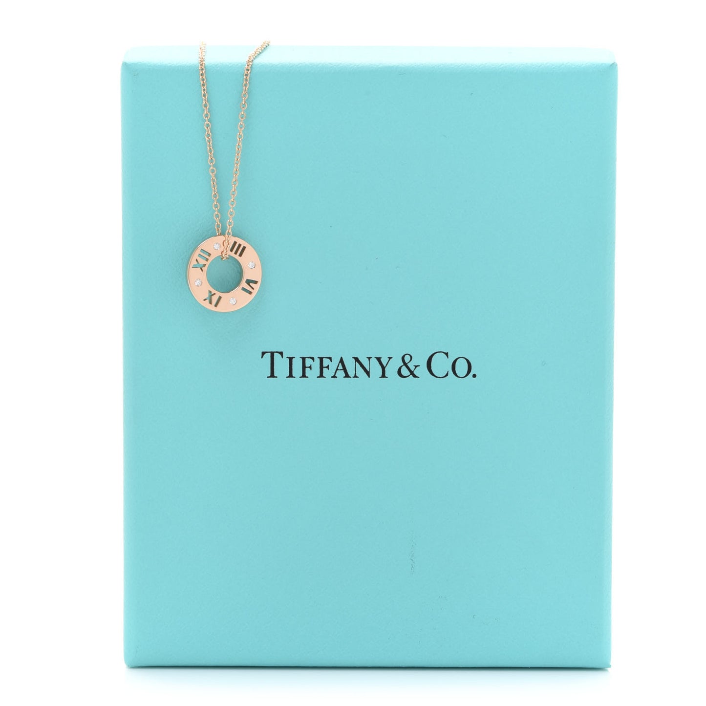 18K Rose Gold Diamond Atlas Pierced Pendant Necklace