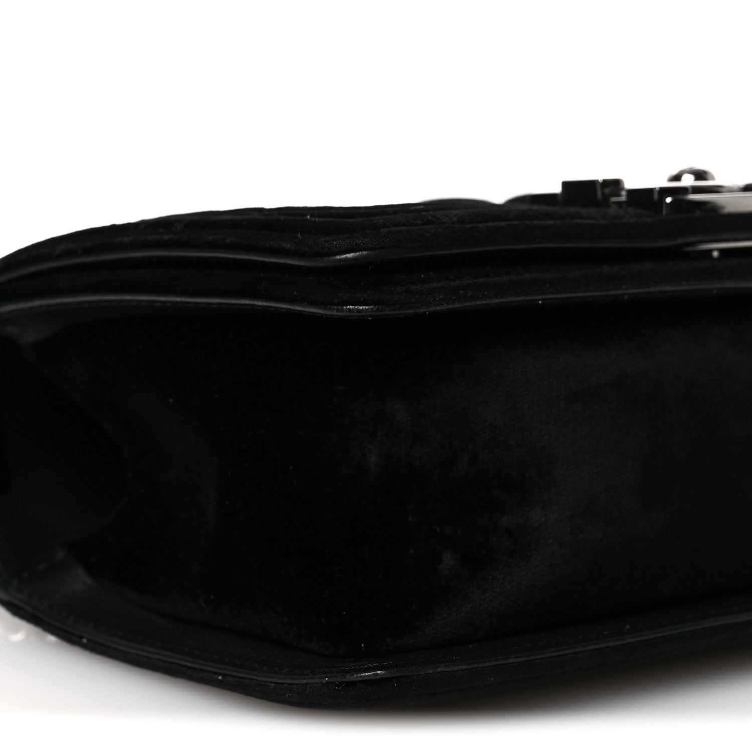 Chanel Velvet Quilted Small Boy Flap Black 9 of 12