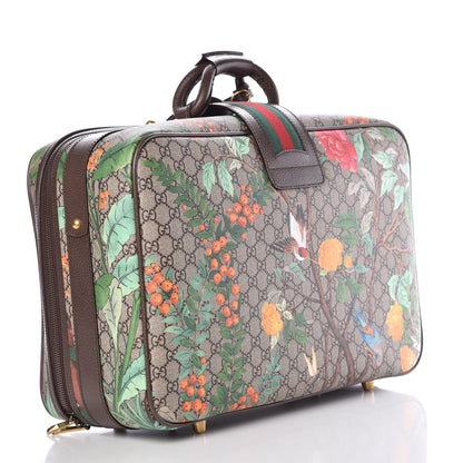 Gucci GG Supreme Monogram Tian Web Suitcase Beige Multicolor New Acero 3 of 9