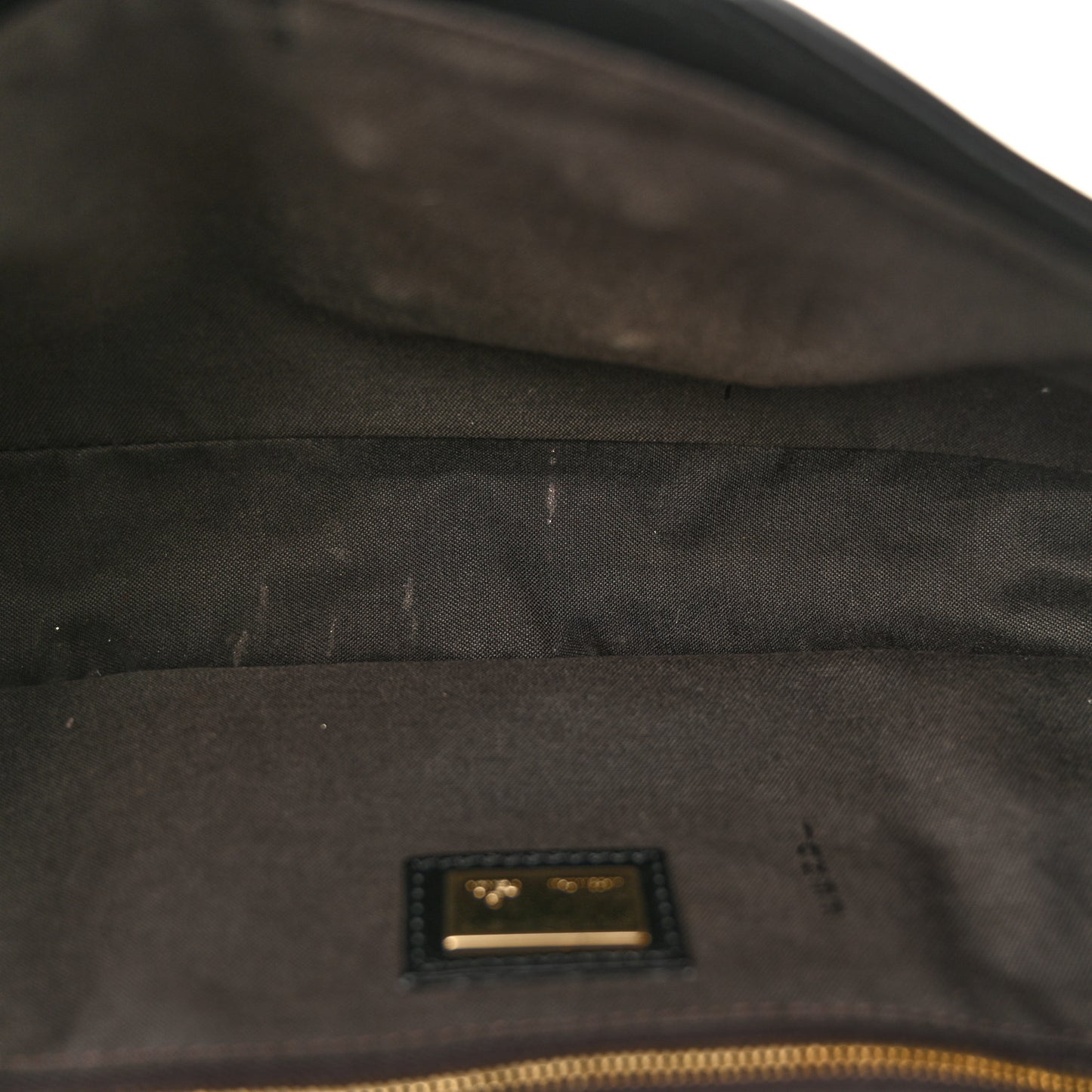 Vitello Acqua Maxi Baguette Bag Black