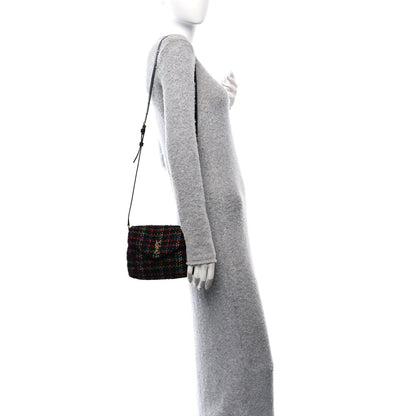 Saint Laurent Tweed Toy Loulou Shoulder Bag Black 2 of 9