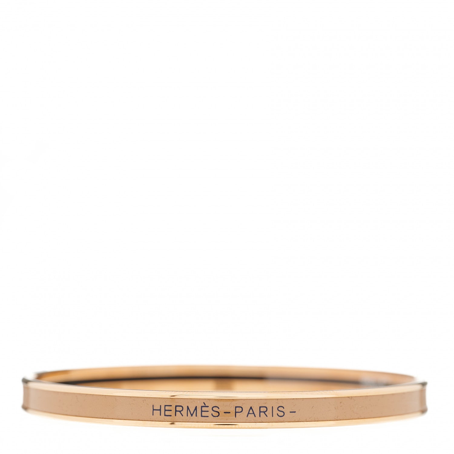 Hermes Enamel Uni Bangle 65 Chataigne 1 of 6