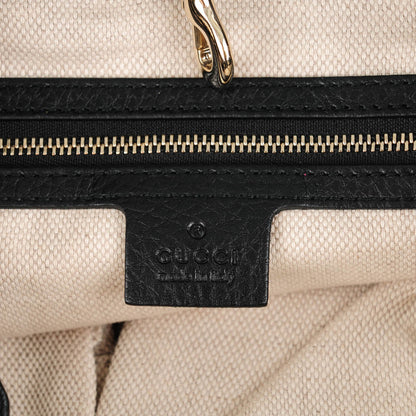 Gucci Pebbled Calfskin Medium Soho Chain Shoulder Bag Black 6 of 7