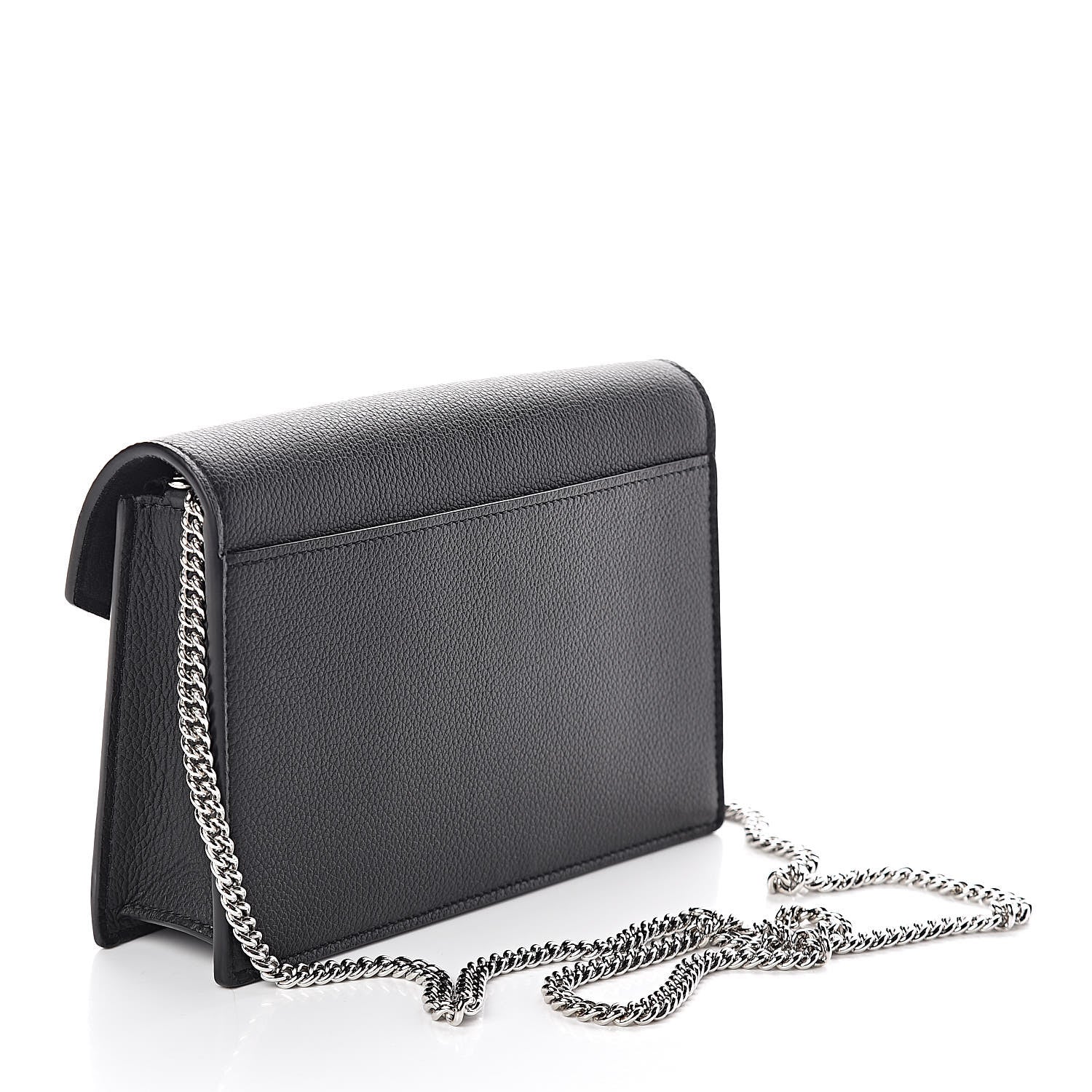 Louis Vuitton Soft Calfskin My Lockme Chain Pochette Black 3 of 9
