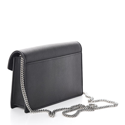 Louis Vuitton Soft Calfskin My Lockme Chain Pochette Black 3 of 9