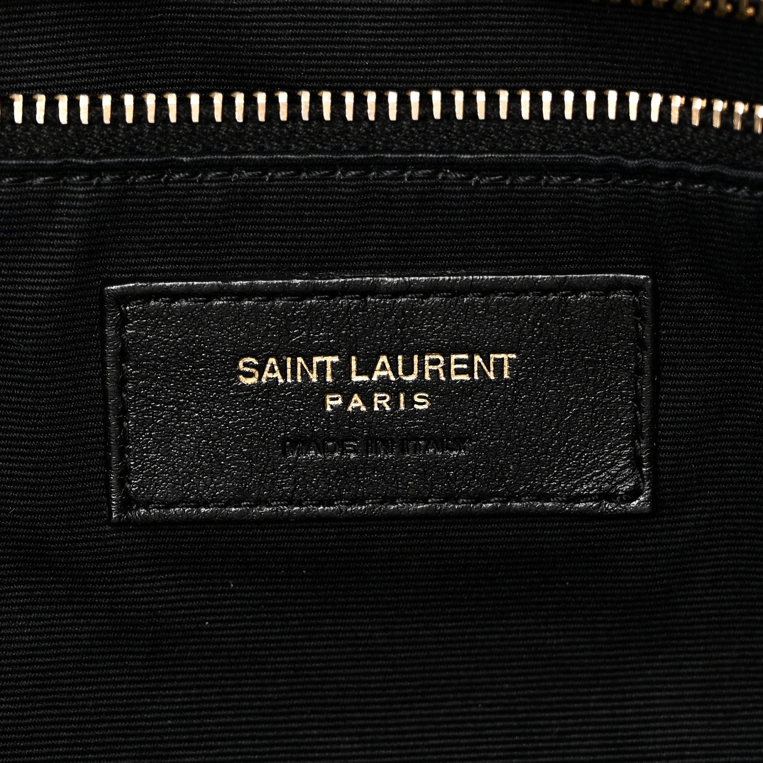 Saint Laurent Lambskin Quilted Maxi Icare Shopping Tote Black 7 of 11